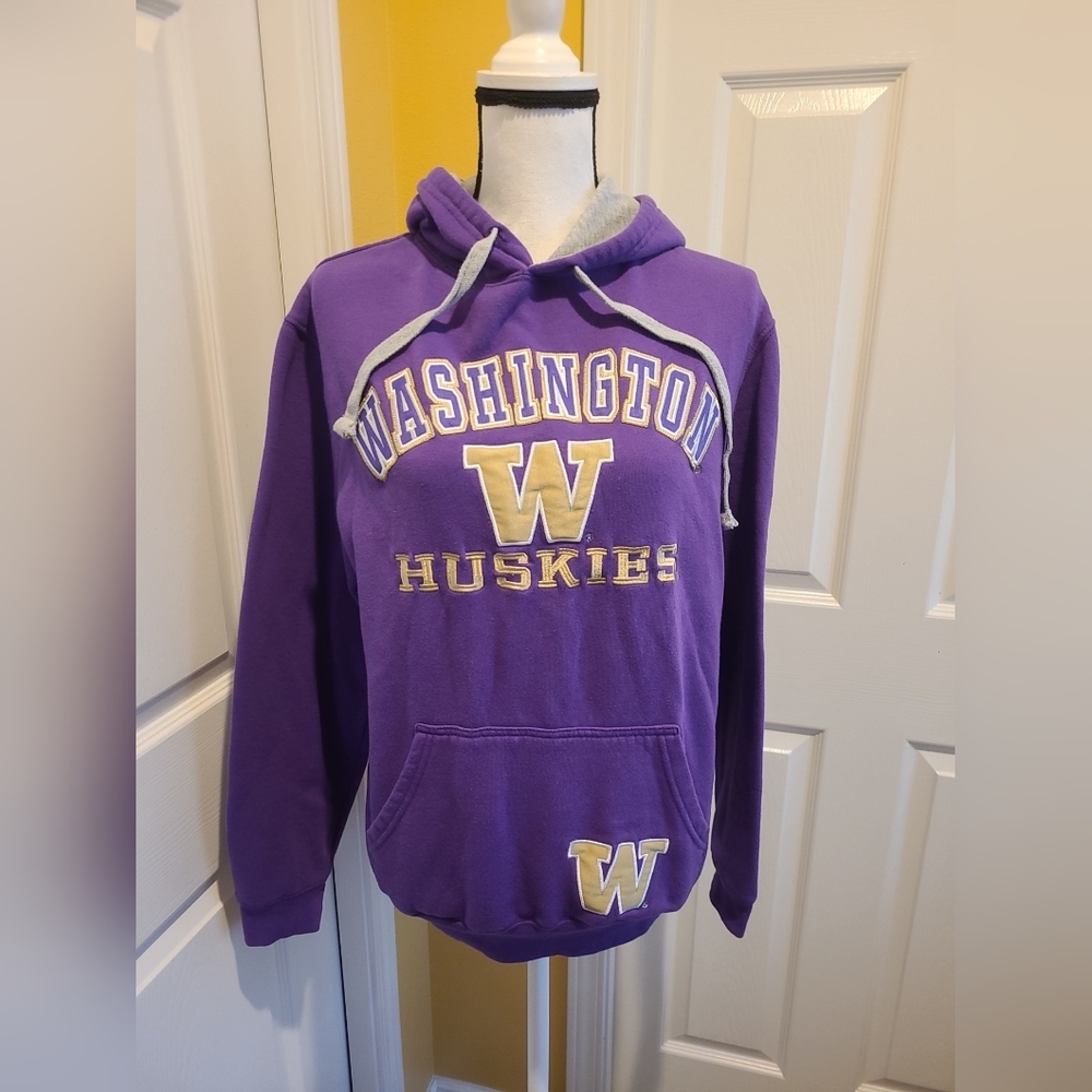 WASHINGTON HUSKIES SWEATSHIRT HOODIE,  SIZE M